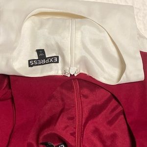 Express dress shirts 
Both Small
-Colors: Red & White  satin like feeling